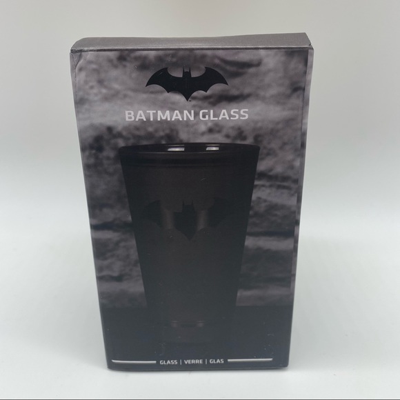 PALADONE Black Batman DC Glass 14 oz New and Rare - Picture 1 of 7
